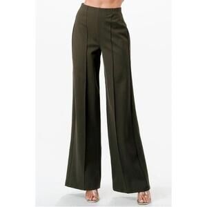 NEW STYLIVE women's pintuck pants in black